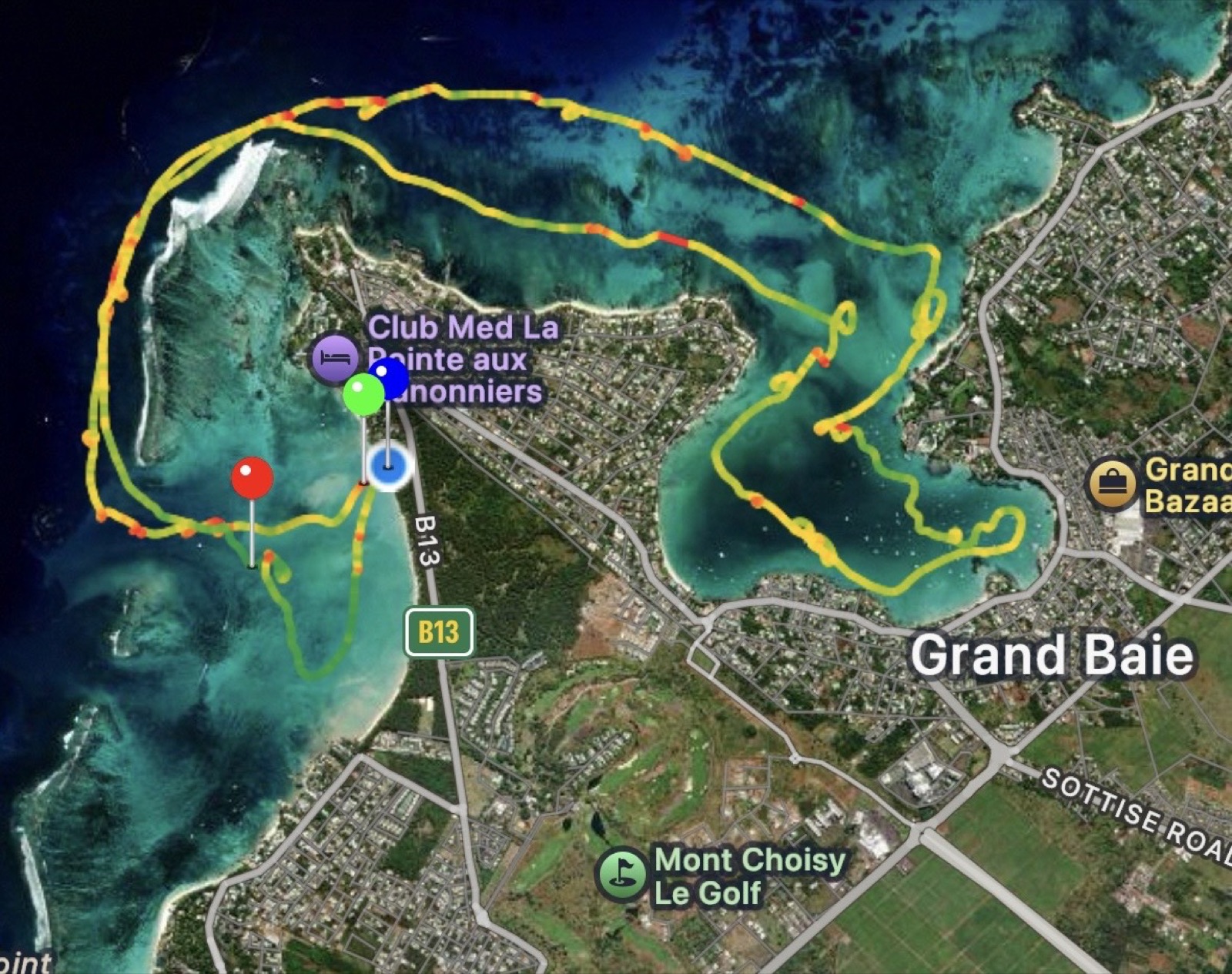 eFoil dans le Nord de l'île Maurice : spots, sessions et conseils